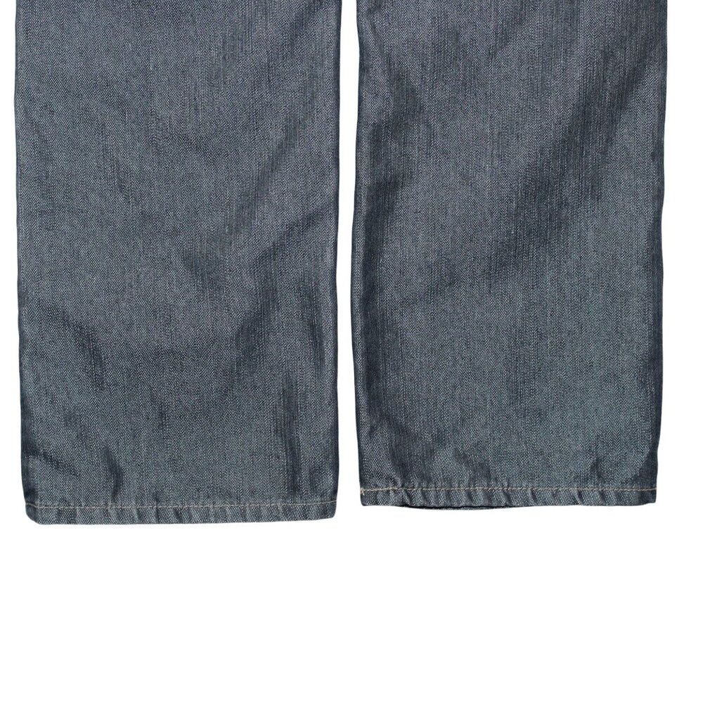 Hype Mens Sz 32 X 32 Medium Wash Denim Blue Jeans Straight Leg Decorated Pockets - Picture 9 of 15